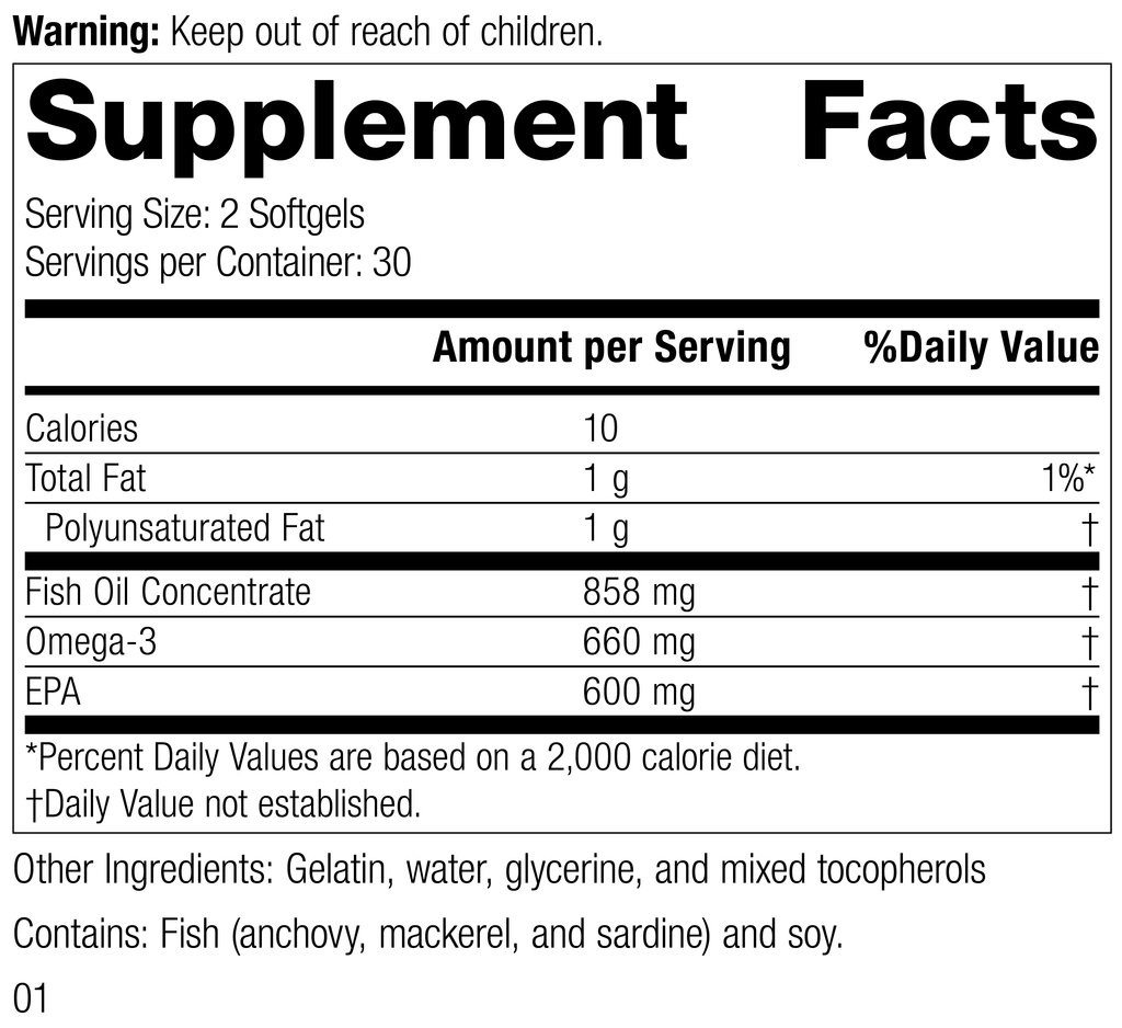 Standard Process Inc 60 Softgels Olprima™ EPA, 60 Softgels