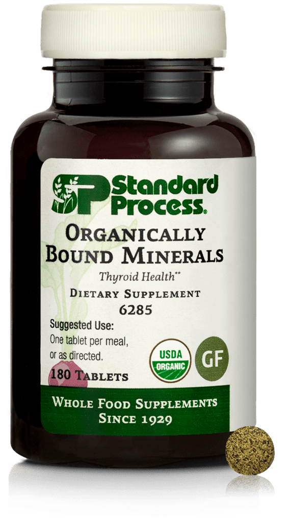 Standard Process Inc Vitamins & Supplements 180 Tablets Organically Bound Minerals-Organic, 180 Tablets