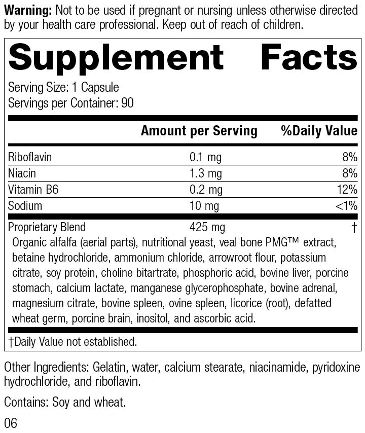 Standard Process Inc Vitamins & Supplements Ostarplex®, 90 Capsules