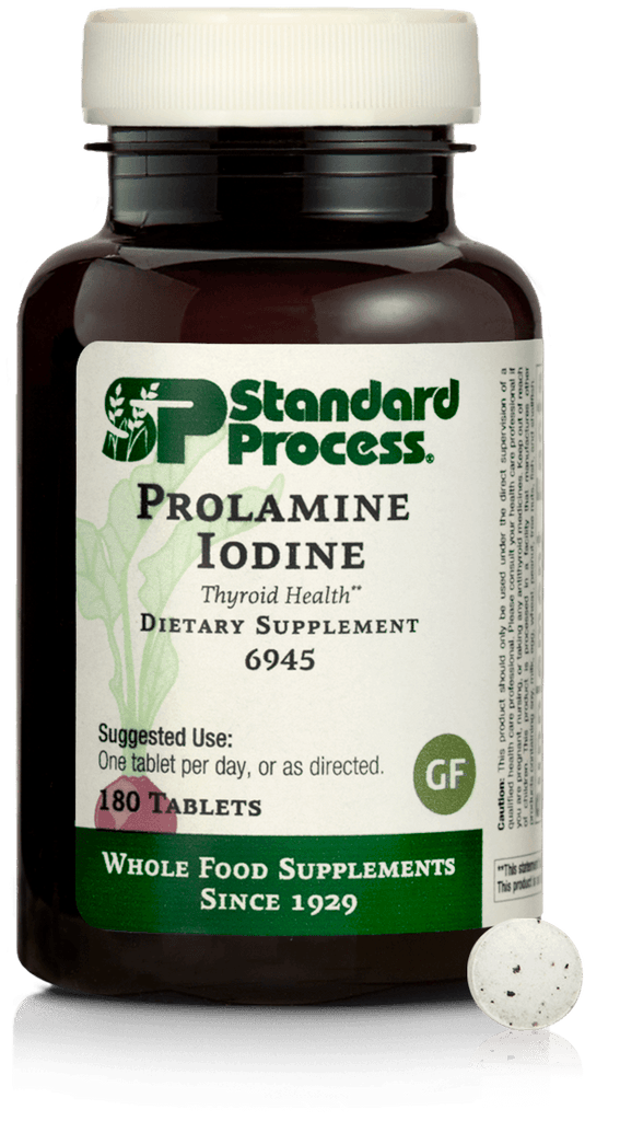 Standard Process Inc Vitamins & Supplements 180 Tablets Prolamine Iodine, 180 Tablets