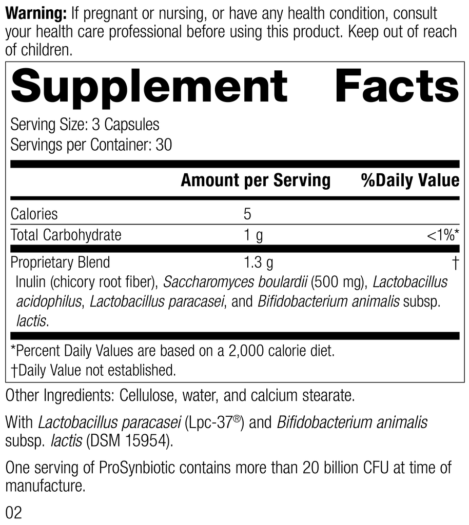 Standard Process Inc 90 Capsules ProSynbiotic, 90 Capsules