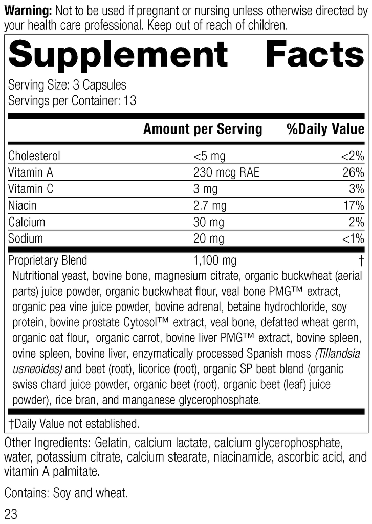 Standard Process Inc Vitamins & Supplements 40 Capsules Rumaplex®, 40 Capsules