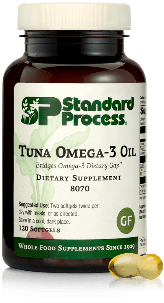 Standard Process Inc Vitamins & Supplements 120 Softgels Tuna Omega-3 Oil, 120 Softgels