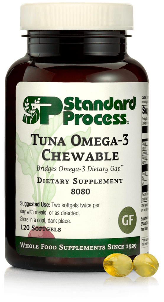 Standard Process Inc Vitamins & Supplements 120 Softgels Tuna Omega-3 Chewable, 120 Softgels