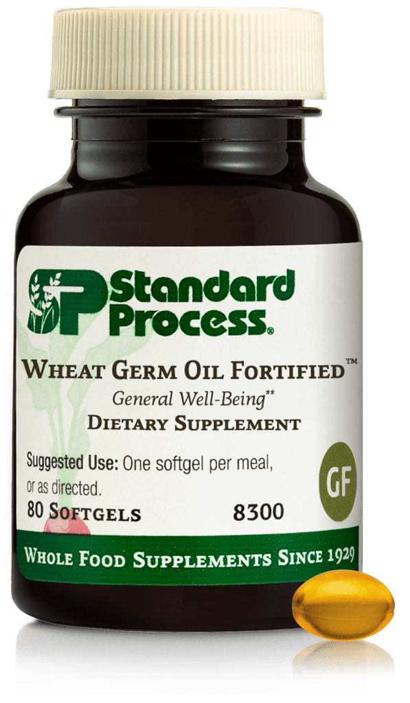 Standard Process Inc Vitamins & Supplements 80 Softgels Wheat Germ Oil Fortified™, 80 Softgels