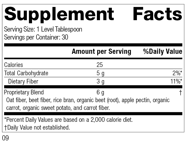 Standard Process Inc Vitamins & Supplements 7 oz (200 g) Whole Food Fiber, 7 oz (200 g)