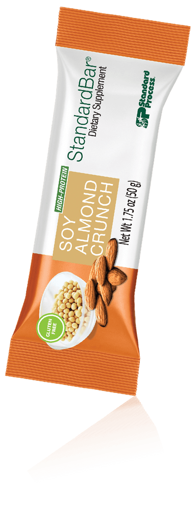 Standard Process Inc Vitamins & Supplements 18 Bars StandardBar®-Soy Almond Crunch, 18 1.75 oz. (50 g) Bars