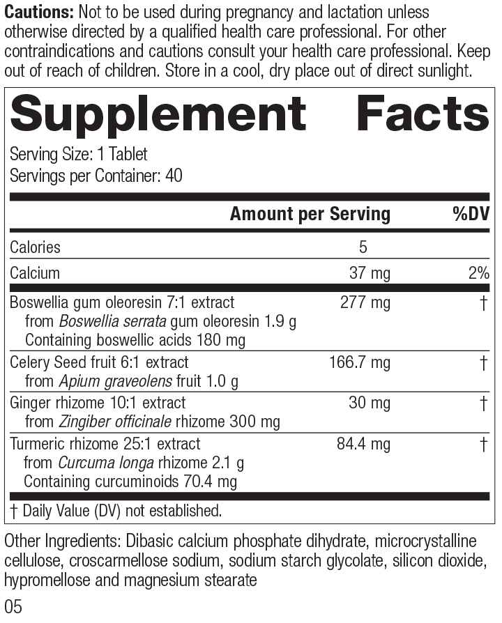 Standard Process Inc Boswellia Complex, 40 Tablets