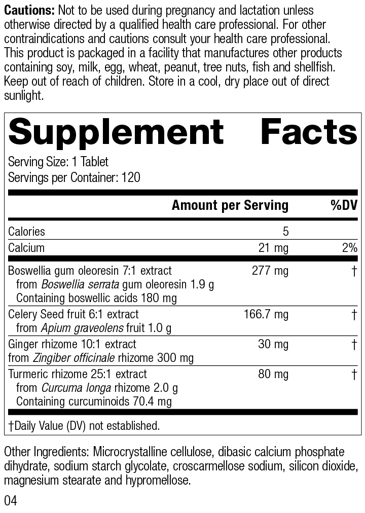 Standard Process Inc Boswellia Complex, 120 Tablets