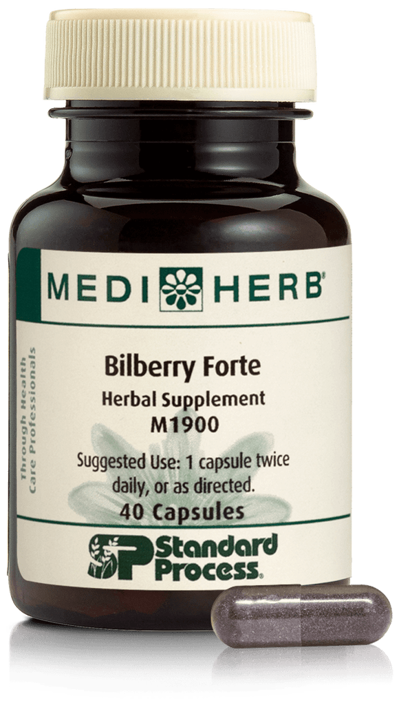 Standard Process Inc 40 Capsules Bilberry Forte, 40 Capsules