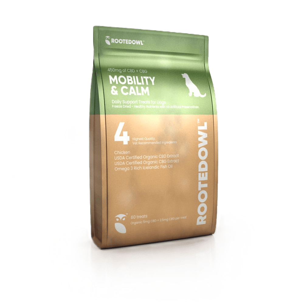 Rooted Owl CBD for Pets CBD Dog Treats For Anxiety (15/60ct) Freeze Dried Organic ((NEW))
