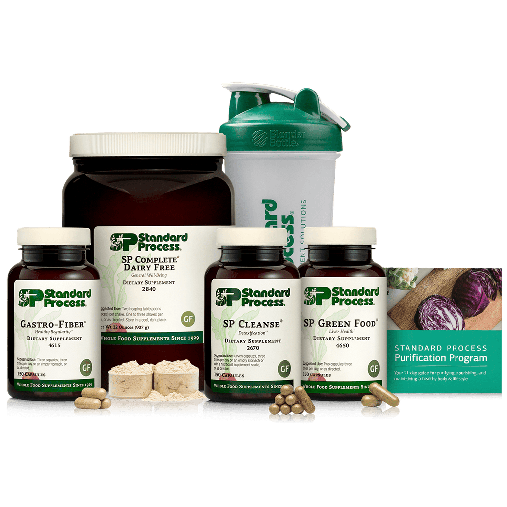 Standard Process Inc Purification Kits_Vitamins & Supplements 1 Kit Purification Product Kit with SP Complete® Dairy Free and Gastro-Fiber®, 1 Kit With SP Complete Dairy Free and Gastro-Fiber