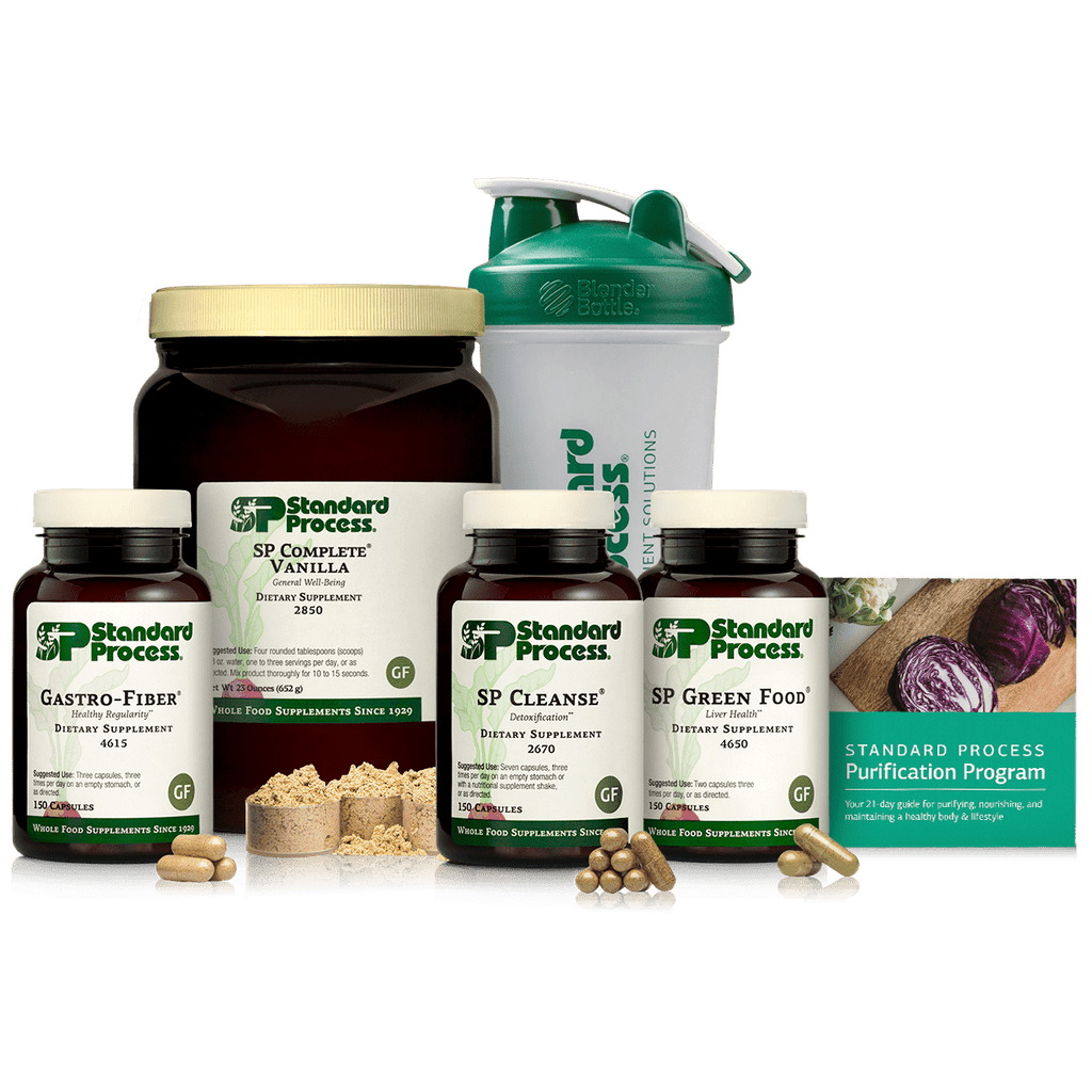 Standard Process Inc Purification Kits_Vitamins & Supplements 1 Kit Purification Product Kit with SP Complete® Vanilla and Gastro-Fiber®, 1 Kit With SP Complete Vanilla and Gastro-Fiber