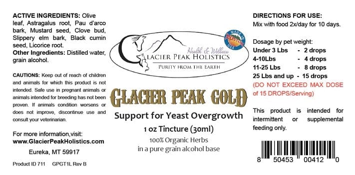 Glacier Peak Gold, 1oz Tincture Pet Supplies Glacier Peak Holistics   