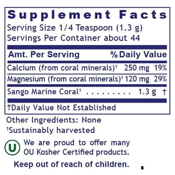 Calcium Magnesium, Premier (2 oz Powder) - Sango Marine Coral Legend All Products A-Z (Temp) PRLabs   