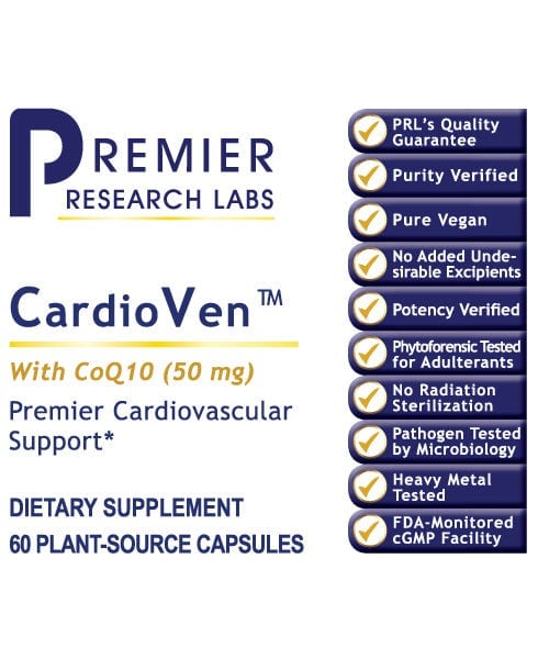 CardioVen™ - Premier - Live-Source CoQ10 & Powerful Botanical Blend All Products A-Z (Temp) PRLabs   