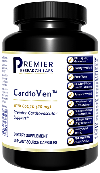 CardioVen™ - Premier - Live-Source CoQ10 & Powerful Botanical Blend All Products A-Z (Temp) PRLabs   