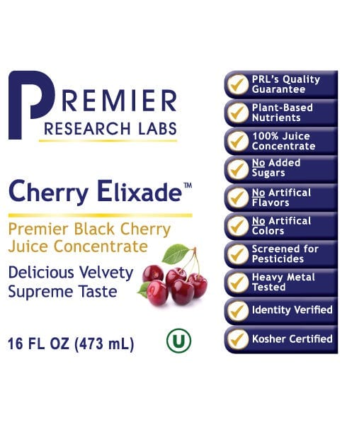 Cherry Elixade™ -  Black Cherry Juice Concentrate - Premier Research Labs All Products A-Z (Temp) PRLabs   