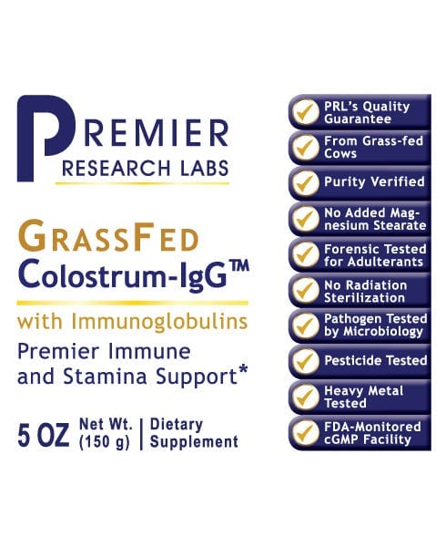 Colostrum-IgG™ Powder -Grass-Fed- Immune & Stamina Support - PRLabs All Products A-Z (Temp) PRLabs   
