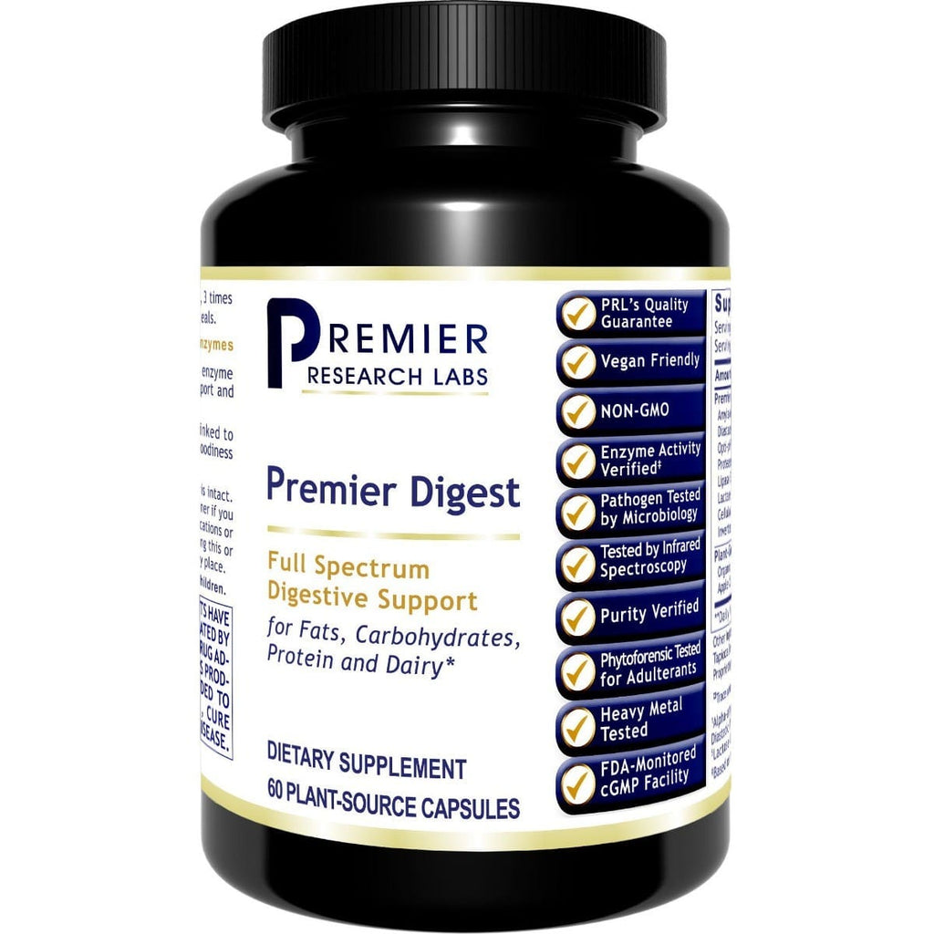 Digest, Premier - All-Natural, Full-Spectrum Digestive Enzyme Support - PRLabs All Products A-Z (Temp) PRLabs   