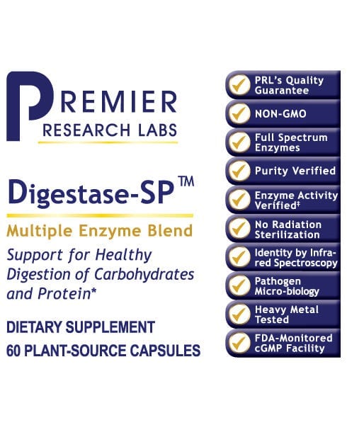 Digestase-SP™- Advanced Enzymes for Protein & Carb Digestion - PRLabs All Products A-Z (Temp) PRLabs   