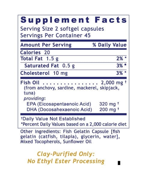 EPA/DHA Marine Omega-3 Softgels: Pure, Purified Fish Oil -PRLabs All Products A-Z (Temp) PRLabs   