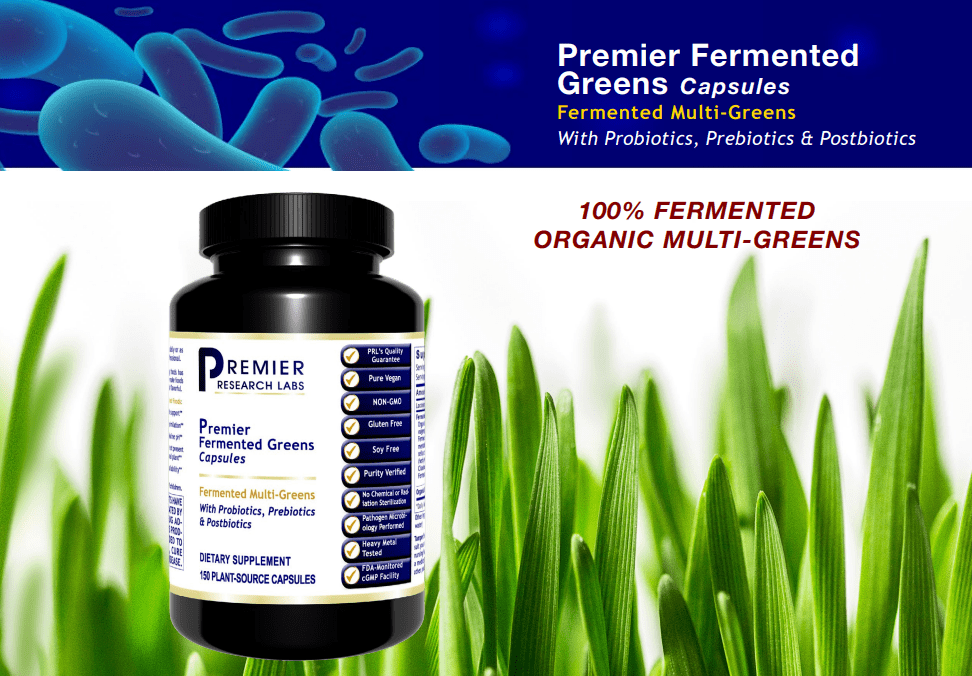 Fermented Greens, Premier: Nutrient-Rich Superfood Capsules - PRLabs All Products A-Z (Temp) PRLabs   