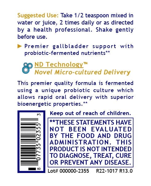 Gallbladder-ND™: Probiotic-Fermented Support for Optimal Gallbladder Health - PRLabs All Products A-Z (Temp) PRLabs   