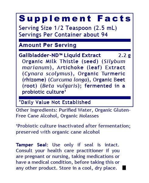 Gallbladder-ND™: Probiotic-Fermented Support for Optimal Gallbladder Health - PRLabs All Products A-Z (Temp) PRLabs   