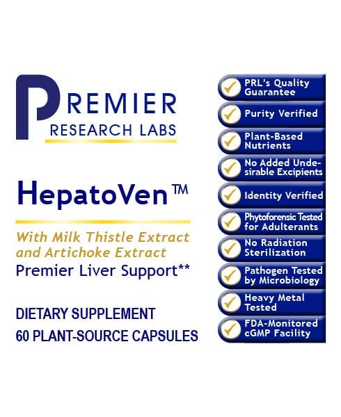 HepatoVen™ -60c- Boost Your Liver Health with Detox Support - PRLabs All Products A-Z (Temp) PRLabs   