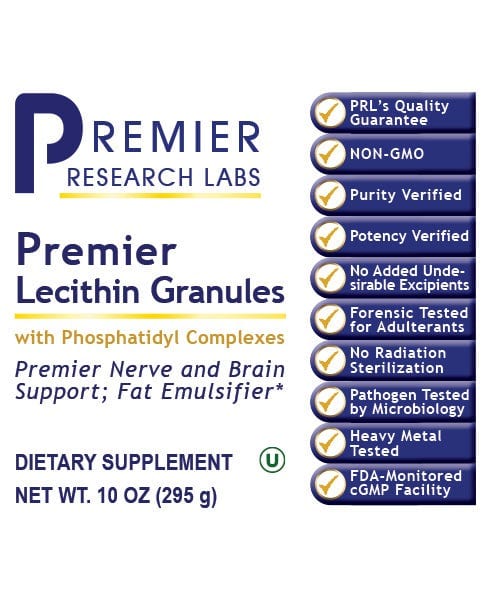Lecithin Granules, Premier - Optimal Brain & Nerve Support - PRLabs All Products A-Z (Temp) PRLabs   
