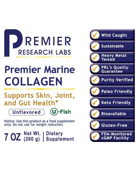 Marine Collagen, Premier (7oz) Supports Skin, Joint, and Gut Health - PRLabs All Products A-Z (Temp) PRLabs   