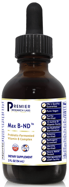 Max B-ND™ 2oz - Advanced Probiotic-Fermented B Vitamins for Energy & Mood - PRLabs All Products A-Z (Temp) PRLabs   