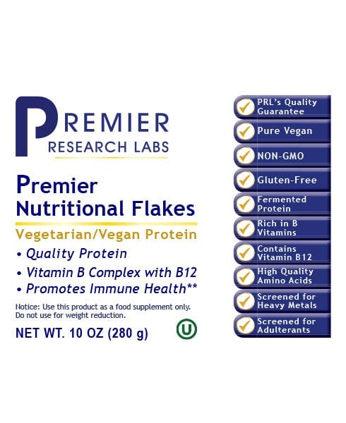 Nutritional Flakes, Premier - 10oz - Boost Your Health with B Vitamins - PRLabs All Products A-Z (Temp) PRLabs   