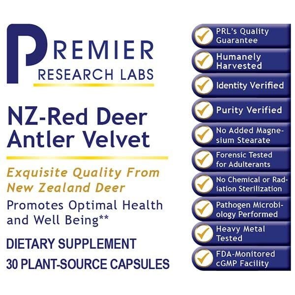 NZ-Red Velvet Deer Antler (30c) Promote Optimal Health & Vitality - PRLabs All Products A-Z (Temp) PRLabs   