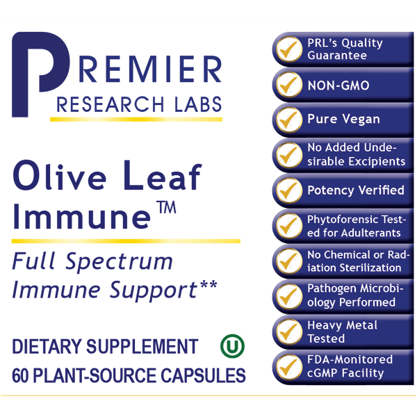 Olive Leaf Immune™ (60c) Full Spectrum Support for Immune & Cardiovascular Health - PRLabs All Products A-Z (Temp) PRLabs   