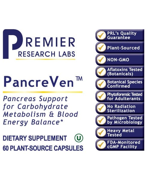 PancreVen™ (60c) Support Healthy Blood Sugar - PRLabs All Products A-Z (Temp) PRLabs   