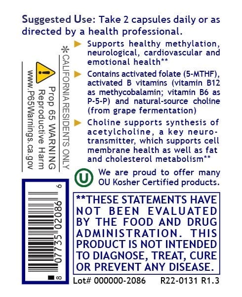 Phyto Methylate (60 C) - Cardiovascular, Brain, and Immune Support - PRLabs All Products A-Z (Temp) PRLabs   