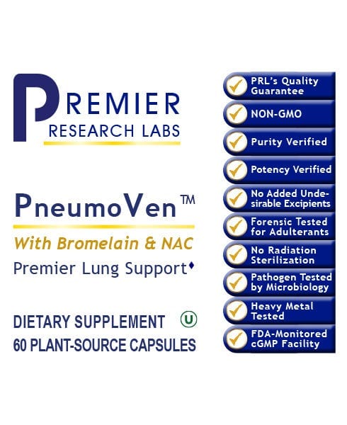 PneumoVen™ - Premier Botanical Lung Support for Optimal Respiratory Health - PRLabs All Products A-Z (Temp) PRLabs   