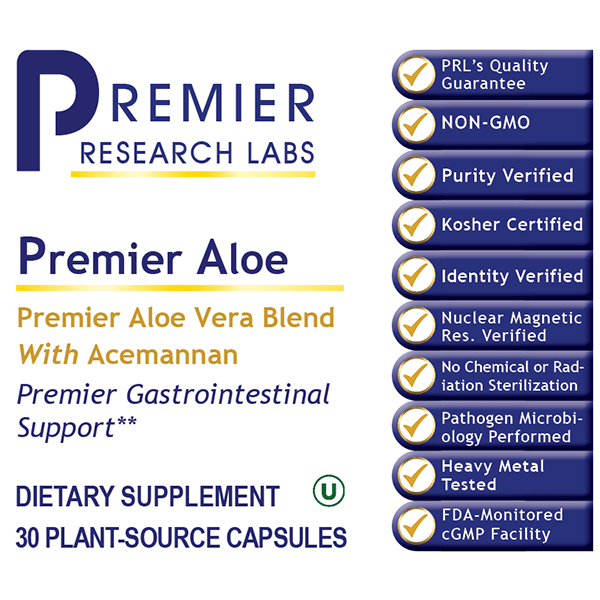 Premier Aloe - Premium Aloe Supplement for Gastrointestinal Support - PRLabs All Products A-Z (Temp) PRLabs   