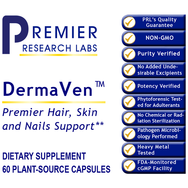 Premier DermaVen™ (60c) Bioavailable Keratin for Radiant Skin, Hair & Nails All Products A-Z (Temp) PRLabs   