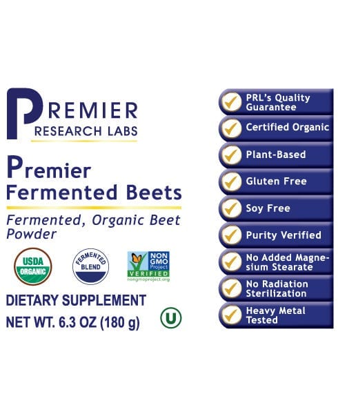Premier Fermented Beets Powder (6.3oz) Support Heart Health Naturally - PRLabs All Products A-Z (Temp) PRLabs   