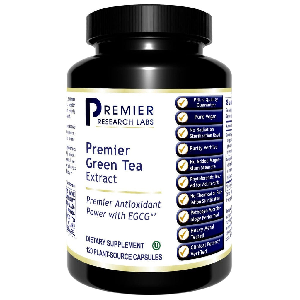 Premier Green Tea Extract Capsules (120) EGCG-Rich Antioxidant Support - PRLabs All Products A-Z (Temp) PRLabs   