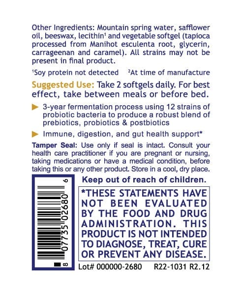 Probiotic Caps, Premier - 30 Softgels - Full Spectrum Beneficial Flora - PRLabs All Products A-Z (Temp) PRLabs   