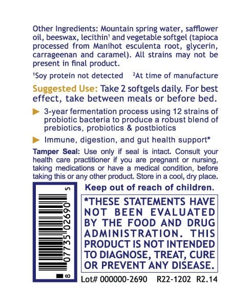 Probiotic Caps, Premier - 60 Softgels - Full Spectrum Beneficial Flora - PRLabs All Products A-Z (Temp) PRLabs   