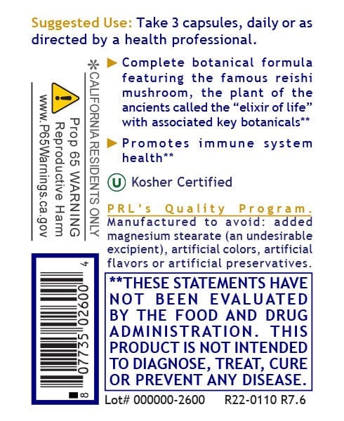Reishi Immune™ (90) Boost Your Immune System - PRLabs All Products A-Z (Temp) PRLabs   
