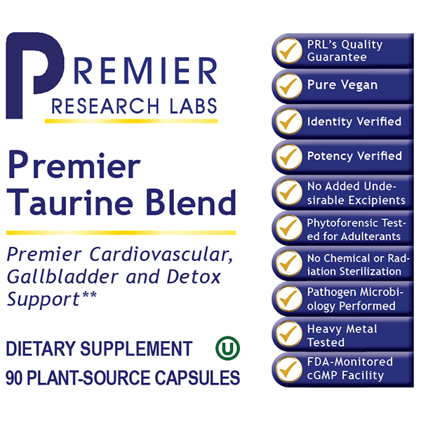 Taurine Blend, Premier -  Advanced Cardiovascular & Detox Support - PRLabs All Products A-Z (Temp) PRLabs   