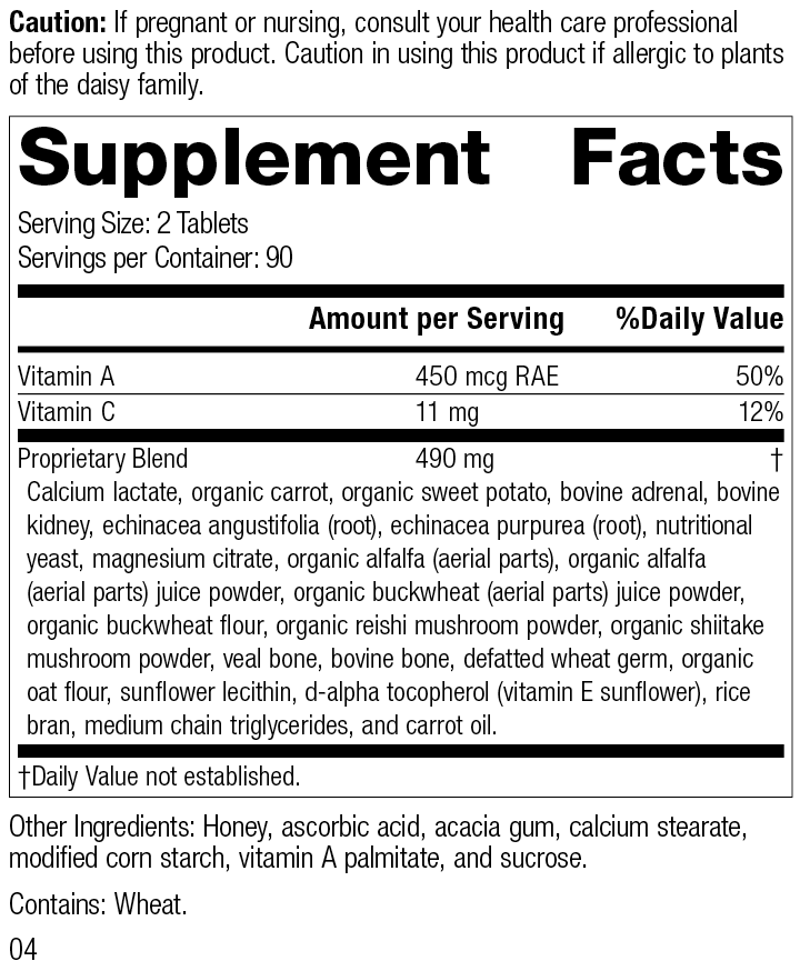 Cataplex® A-C, 180 Tablets Vitamins & Supplements Standard Process Inc   